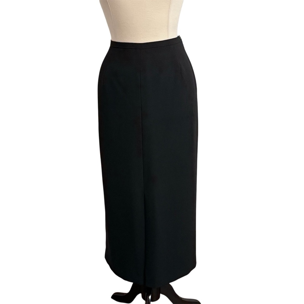 Karen Scott Women's Classic Pencil or Straight Column Skirt, Black, Size 14